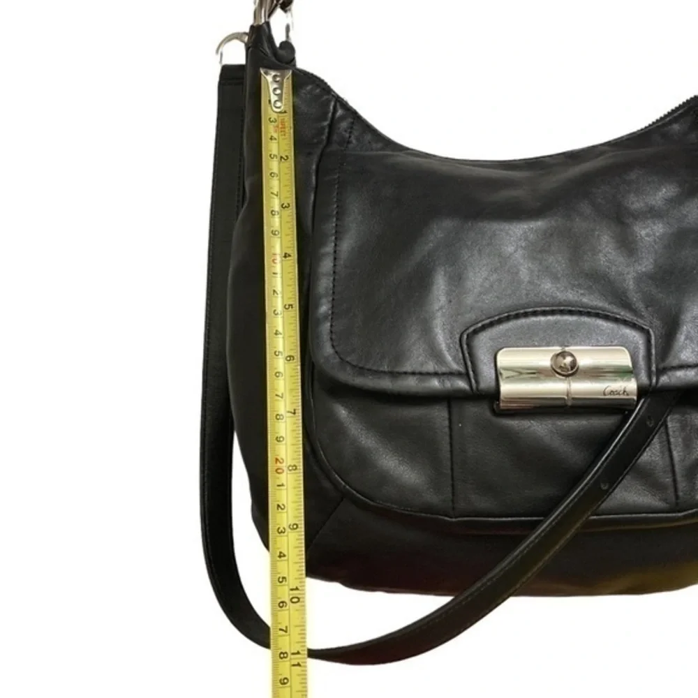 Coach f22306 y2k black leather two way Kirsten bag